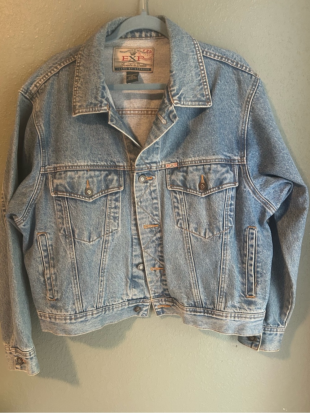 Vintage Express blue denim jacket size M #denimjacket #express